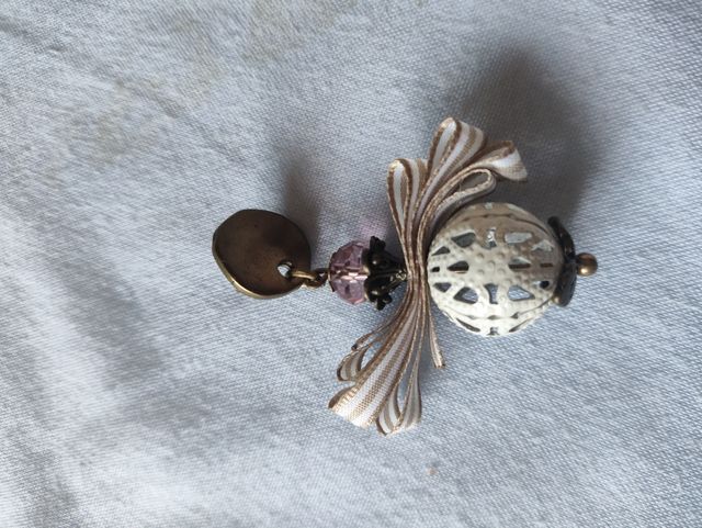Pendientes vintage | beige, marrón