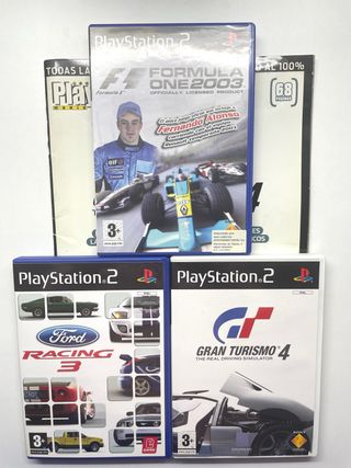 PS2: Gran Turismo 4, F1 2003, Ford Racing 3