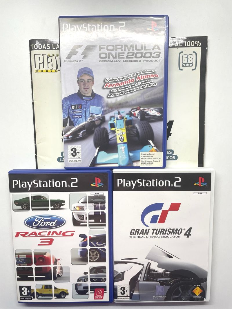Imagen de PS2: Gran Turismo 4, F1 2003, Ford Racing 3