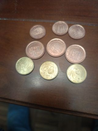 Monedas España 0'10. 0'5. 0'2 cnt