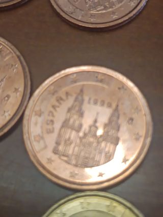 Monedas España 0'10. 0'5. 0'2 cnt