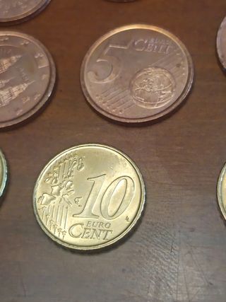 Monedas España 0'10. 0'5. 0'2 cnt