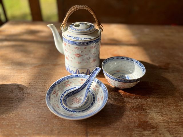 Juego té chino antiguo