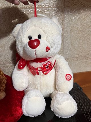 Set peluche San Valentino: orsetto e ricci