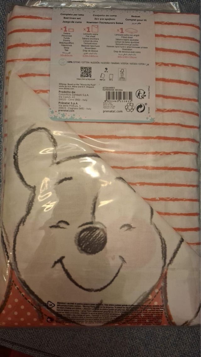 Sábanas cuna Winnie Pooh Disney