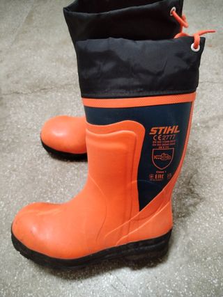 Botas trabajo anticalor naranja
