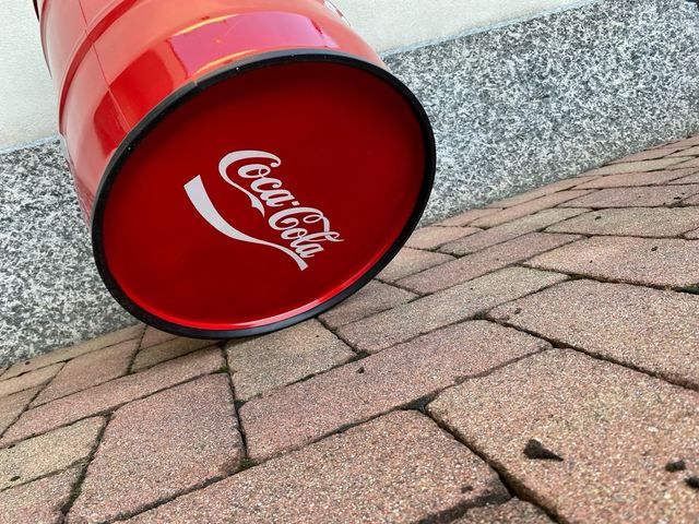 Bidone Coca-Cola vintage rosso