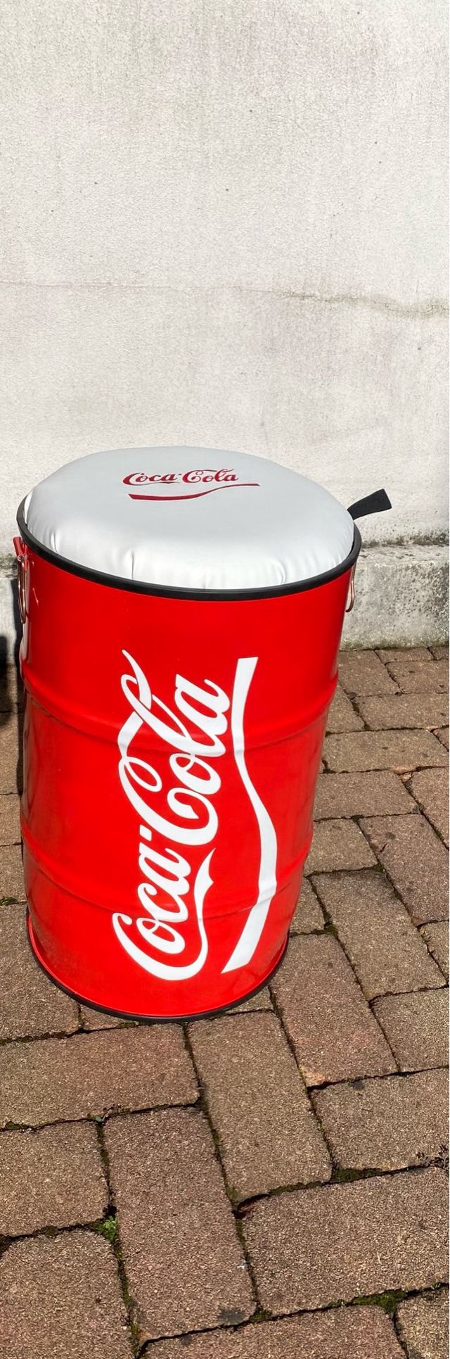 Bidone Coca-Cola vintage rosso