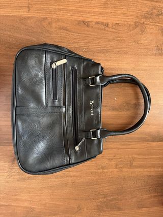 Borsa Wccoveri nera in pelle