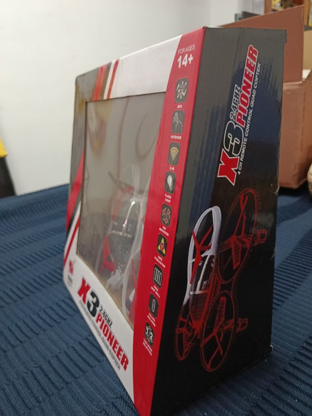 Dron  X3   Pioneer  2.4GHz - Rojo y Blanco