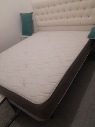 Colchón 1,50m + Base Tapizada
