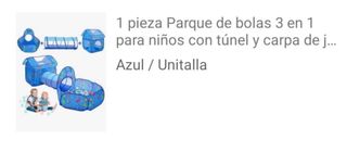 Parque bolas 3 en 1 niños