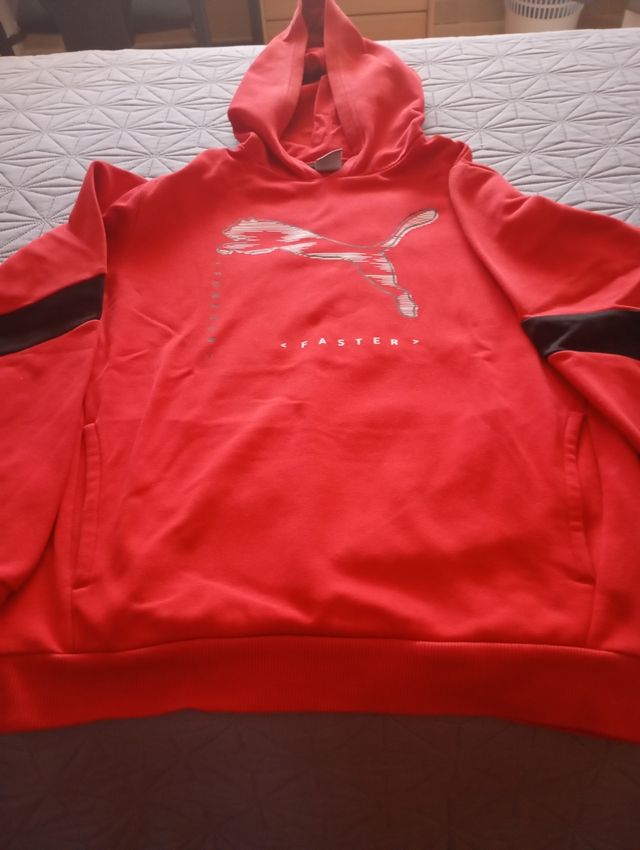 Sudadera Puma niño roja