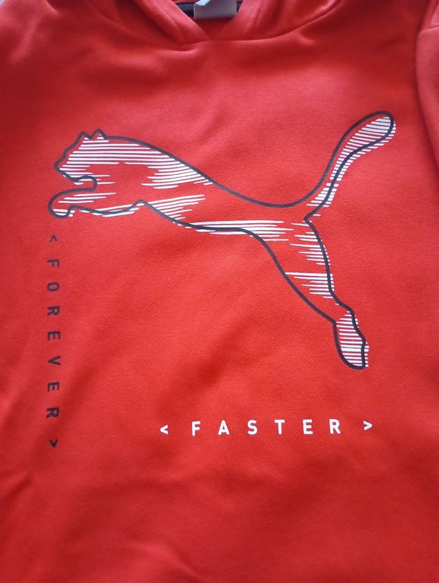 Sudadera Puma niño roja
