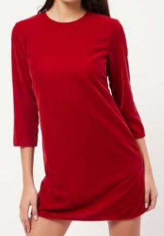 Vestido terciopelo rojo