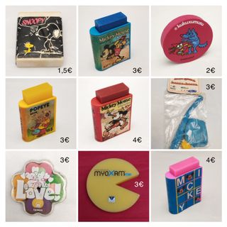 Gomas de borrar vintage