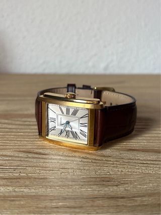 Reloj Fossil Carraway - dorado y piel marrón