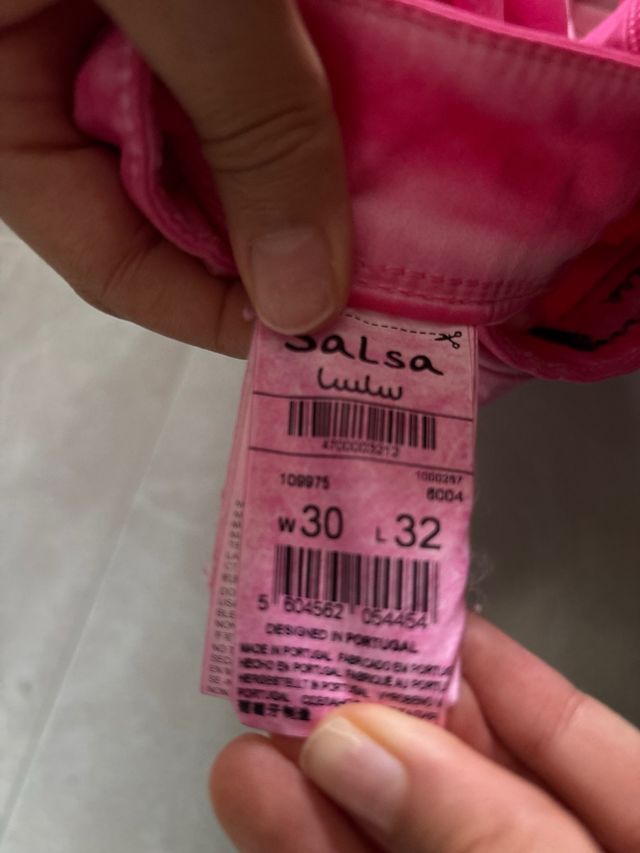 Vaqueros pitillo SALSA rosa