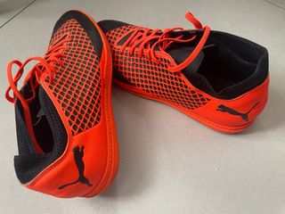 Botas fútbol sala Puma - Naranja-Negras Talla 45