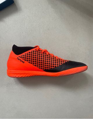 Botas fútbol sala Puma - Naranja-Negras Talla 45