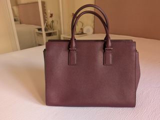 Kate Spade – Bolso piel Saffiano burdeos original