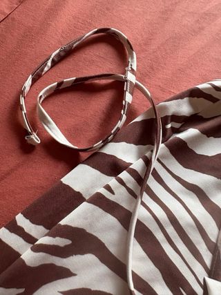 Pantalones campana cebra