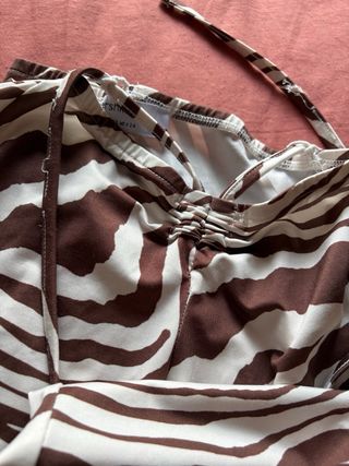 Pantalones campana cebra