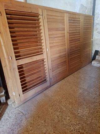Ventanales madera maciza 4 hojas
