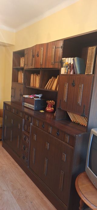 MUEBLE LIBRERIA CON 2 CAMAS DE 80 INTEGRADAS