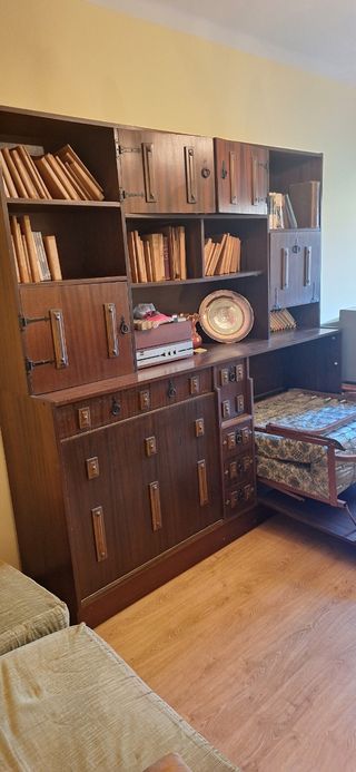 MUEBLE LIBRERIA CON 2 CAMAS DE 80 INTEGRADAS