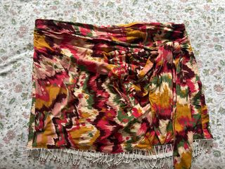 Falda envolvente Zara multicolor