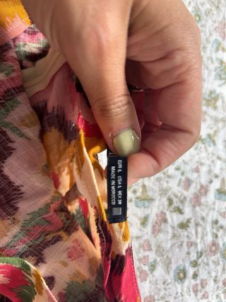 Falda envolvente Zara multicolor