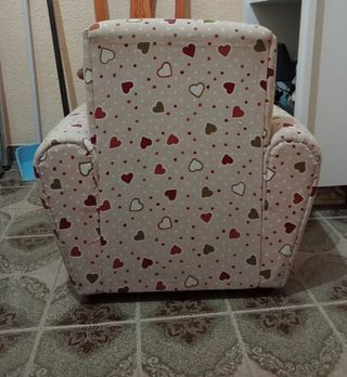 Sofa infantil - beige, multicolor
