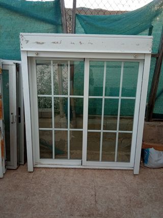 Ventana aluminio corredera 2 hojas