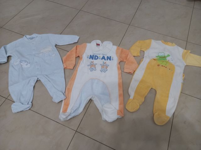 Pigiama neonato 6 mesi - 3pz