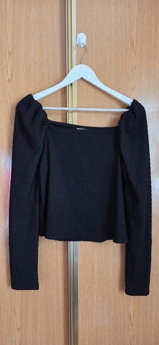 Blusa negra H&M - Talla M