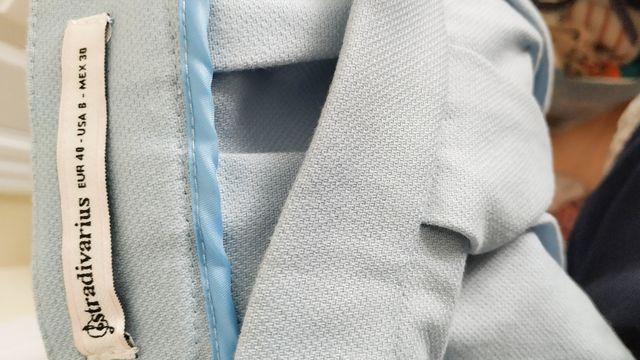 Falda plisada celeste - Talla única