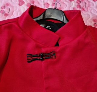 Giacca rossa elegante donna