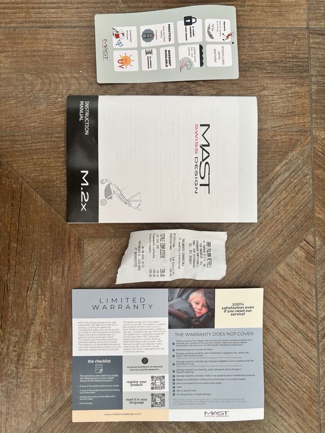 Passeggino leggero Mast M2x - volcanic Ash