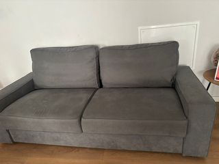 Sofá 2 plazas gris - como nuevo