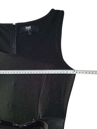 Vestido EMP negro c/hebillas T-S
