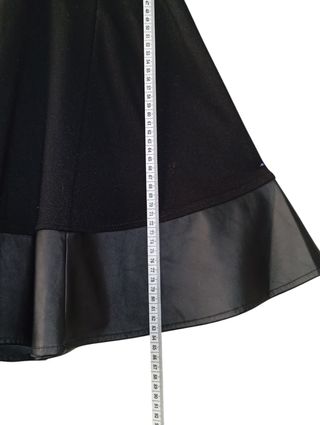 Vestido EMP negro c/hebillas T-S