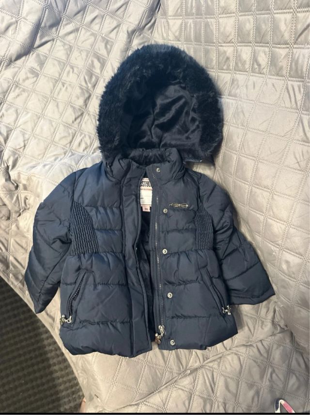 Abrigo niña 2-3 años - Azul marino