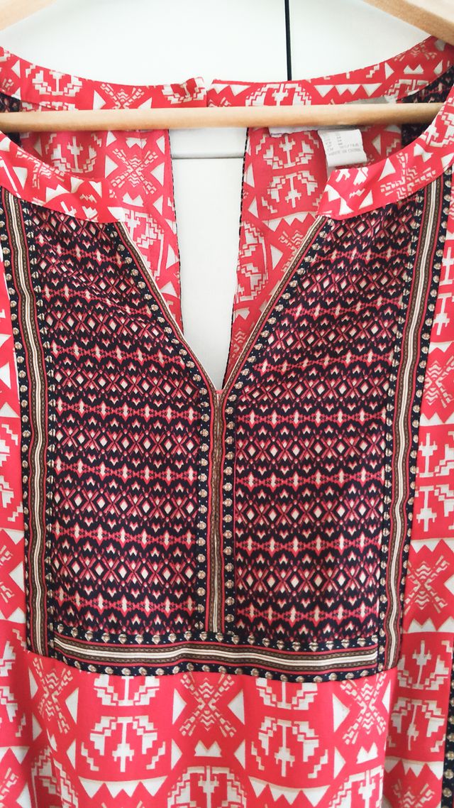 Mono corto Forever 21 rojo-negro