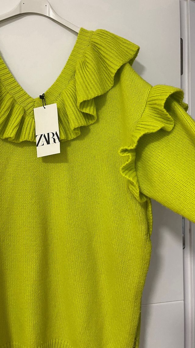 Suéter verde Zara - Talla M-L nuevo