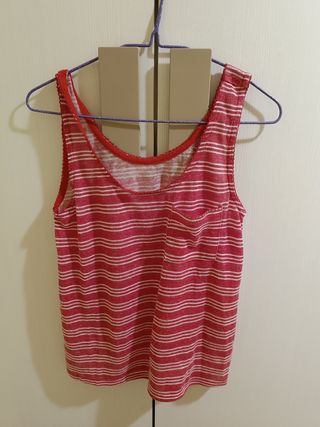 Camiseta rayas rojas 