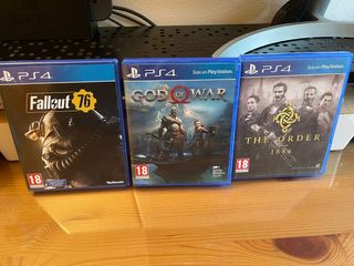 Pack Juegos PS4: Fallout 76,God of War,The Order