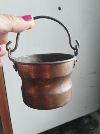 Cazo cobre antiguo