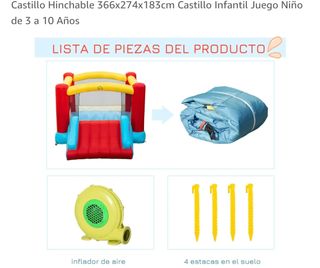 Castillo inflable HomCom