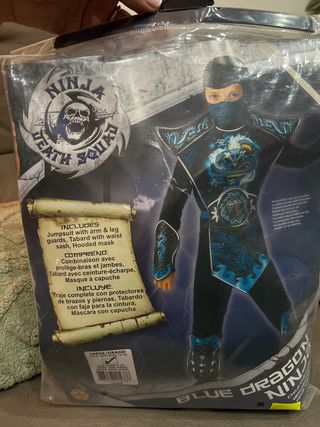 Disfraz Ninja Dragon Death Squad 8-10 años